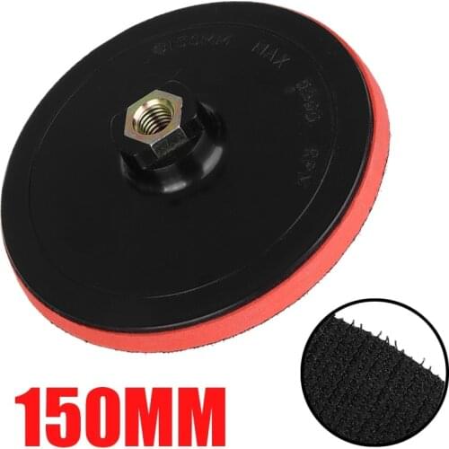 1Pcs Sanding Disc Baking Pad 6 inch 150mm Sandpapaer Self-adhesive M14 Hook-Loop Backed Plate For Sander Grinder Drill