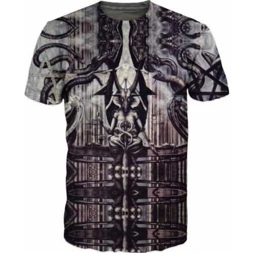 2021 3D Printed Cool A BAPHOMET STATUE T-SHIRT AN INTERESTING Famous Desgin T Shirt