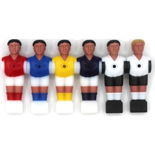 5 Colors Top Quality 11PCS kickers Soccer Table Player Foosball Soccer Vivid Character Design For Mini-foosball-table