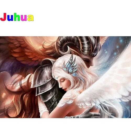 Fantasy angel lover Diy diamond painting full drill 5d Anime fairy tale diamond embroidery gift living room decor drop shipping