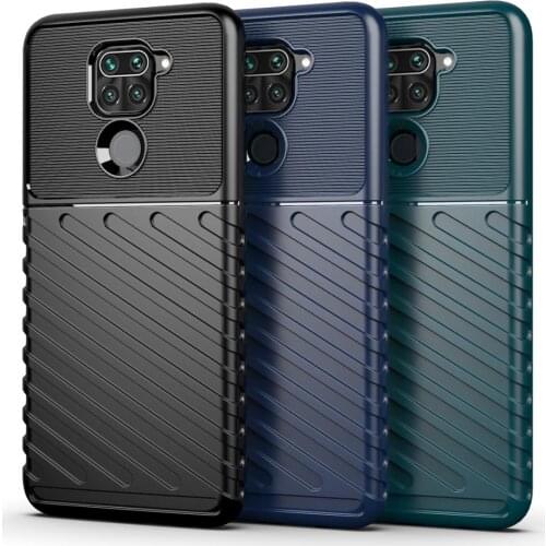 For Xiaomi Redmi Note 9 6.53" Case Soft Silicone Armor Shockproof protect Back Cover Case for Global Version Xiaomi Redmi note 9