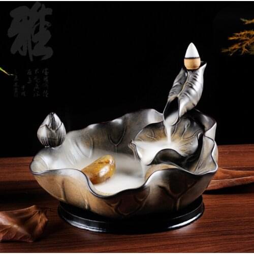 Home Studio Incense Burner Candle Gothic Decor Porta Incenso Back Vapor Smoke Incense Burner Holder Aroma Incense Burner Ceramic
