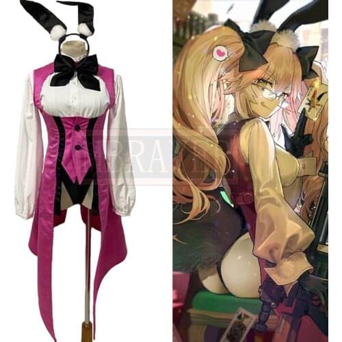 Fate Grand Order FGO Koyanskaya of light Secretary Fox Tamamo Cat Cosplay Costume Halloween Christmas Party Uniform Custom Made