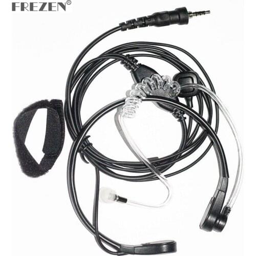 Throat Mic Microphone Covert Acoustic Tube Earpiece Headset With Finger PTT For Yaesu Vertex Radio VX-6R 7R 6E 7E 120 127