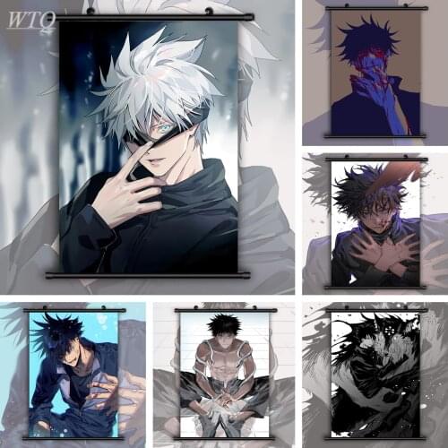 Jujutsu Kaisen Gojo Satoru Fushiguro Megumi Wall Poster HD Anime Posters Canvas Painting Wall Decor Wall Art Picture Home Decor