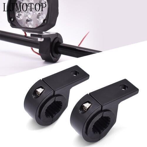 Newest Motorcycle LED Headlight Clamps Brackets Tube Clamp Mount Kit For BMW F800GS F800GT R1200GS f 800 gs Adventure