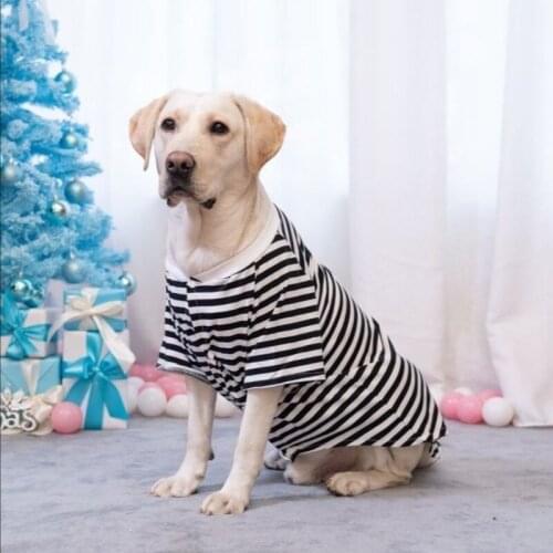 Summer Big Dog Clothing T-shirt Large Dog Clothes Pajamas Shirt Samoyed Husky Border Collie Golden Retriever Costume Pet Outfit