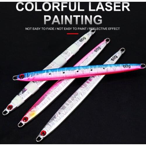 AI-SHOUYU New Matel Jigging Spoon 30g 40g 60g Sea Jigging Lead Fish Sea Fishing Lure Artificial Bait Tackle