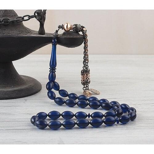 Natural Amber Gold Plated 925 Silver Tassel 33 Beads For Prayer Tasbih Muslim Rosary Men Women Meditation Jewelry From Turkey