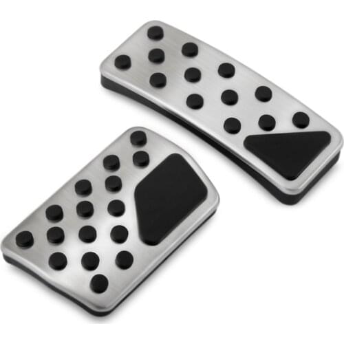 Non-Slip Car Gas Brake Pedal Cover For Dodge Journey Jeep Compass Patriot Stainless Steel Rubber Accelerator Pad Accessories