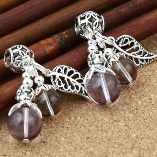 Wholesale Batch S925 Sterling DIY Thai Silver Crystal Exotic Accessories Homemade Ametrine Fruit Bracelet Pendant