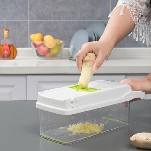 Vegetable Fruit Slicer Grater Cutter Peeler Multifunctional Potato Peeler Carrot Grater Drain Basket Kitchen Tool