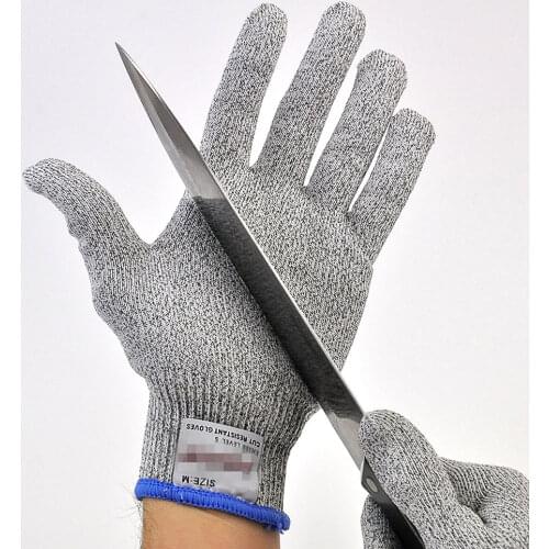 AS Cut Resistant Breathable Fishing Gloves Protection Safety Anti Cut Gloves Outdoor Fish Meat Knife Cutting Tackle Assist