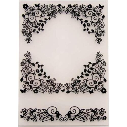 YINISE Plastic Embossing Folder For Scrapbook Stencils FLOWER LACEDIY PAPER Album Cards Making CRAFT SUPPLIES Scrapbooking MOLDS