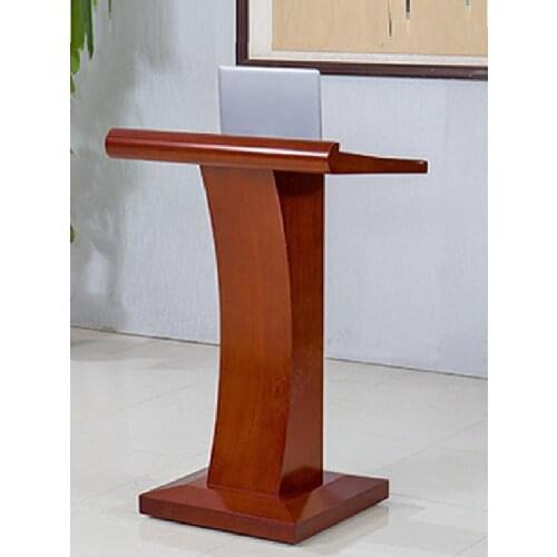 Podium reception desk solid wood simple and modern meeting teacher mobile presentation reception desk