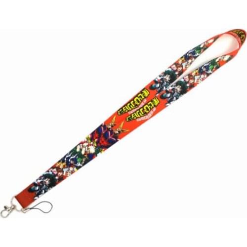 Anime My Hero Academia Boku No Hero Academia Lanyards Neck Strap Mobile Phone Key Chain