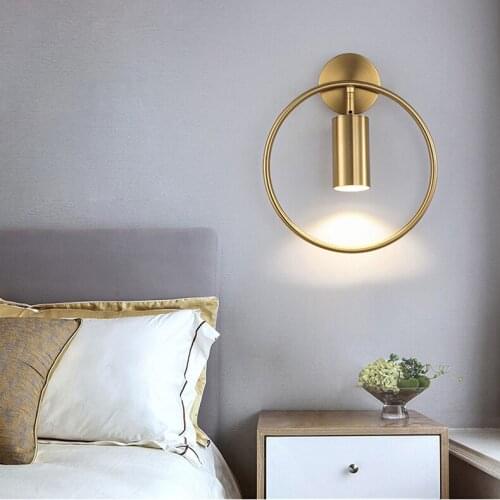 Modern light gooseneck crystal wall lamp stone iron wood bedroom bedside bedside bedroom monkey lamp lampara pared wall lamp