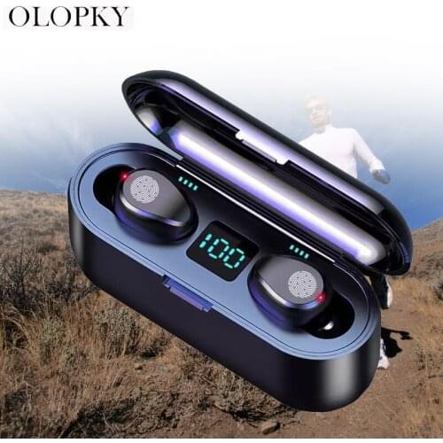 TWS 5.0 Bluetooth Earphone Stereo 8D Wireless Earbuds Mini Wireless Earphone Headset With Power Bank Earphone Headphone 2000 MAh