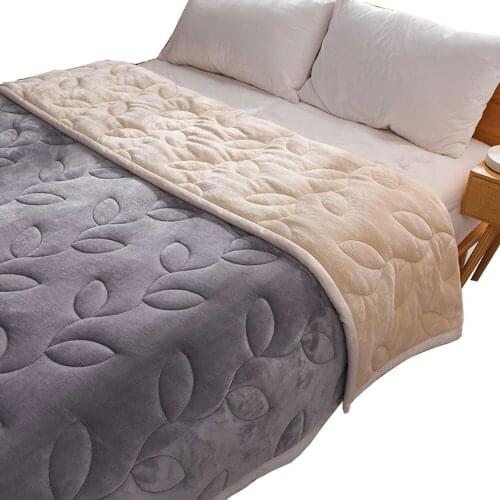 Thickened Composite Solid Color Blanket Coral Velvet Multi-Purpose Air Conditioner Blanket