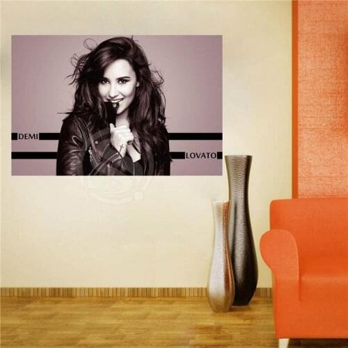 W620F78 Custom demi lovato Canvas Painting Wall Silk Poster cloth print DIY Fabric Poster FW#-73