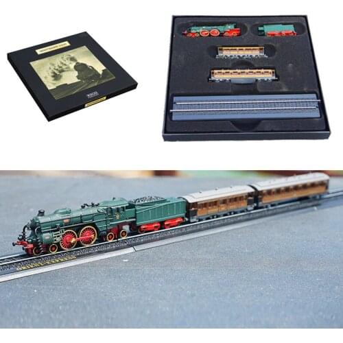 1:220 scale Classic steam train model set With rails Rail train Collection decoration Children kids entertainment Toys gifts