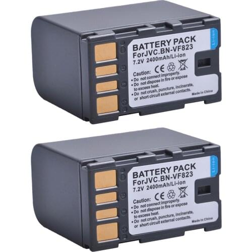 2pcs BN-VF823 BNVF823 BN VF823 Battery for JVC GZ-MG330AC MG365AC GZ-HD30AC HD40AC GR-D740AC GZ-MS100AC Battery