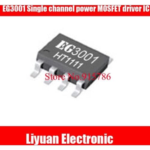30pcs EG3001 Single channel power MOSFET driver IC / SOP8 high power bipolar chip free shipping
