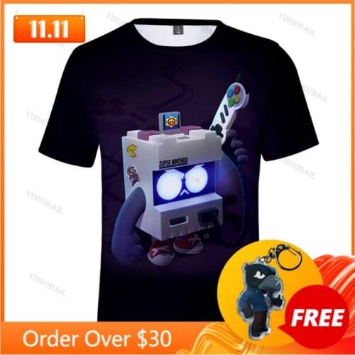 8-Bit Childrens Wear Shooting Game 3d Swearshirt Boys Girls Tops Kids T-shirt MAX Nita GENE Leon T-shirts Teen Clothes