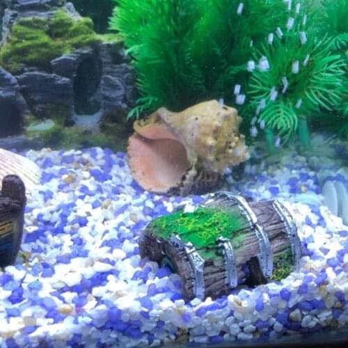 Aquarium decoration Resin Craft Barrel Shrimp Hiding Landscaping Fish Tank Ornament Decor Ornaments аквариум