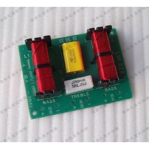 Free shipping speaker crossover / one treble two bass speaker crossover / 3-way 150W 4-8 ohm frequency divider