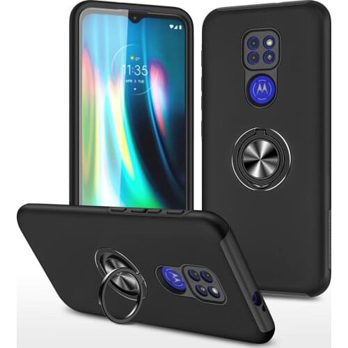 Armor Shockproof Ring Bracket Phone Case For Motorola Moto G9 Play G9 Plus G9 Power Magnetic Stand Holder Protective Back Cover