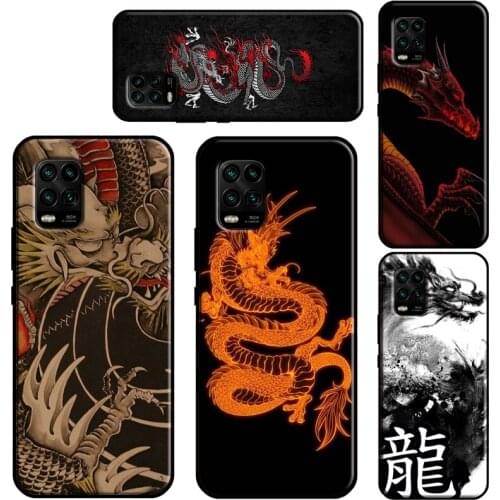 Asian Chinese Dragon Case For POCO X3 Pro M3 F2 F3 Back Cover For Xiaomi Mi 11 Ultra Note 10 Lite Mi 9T 10T Pro