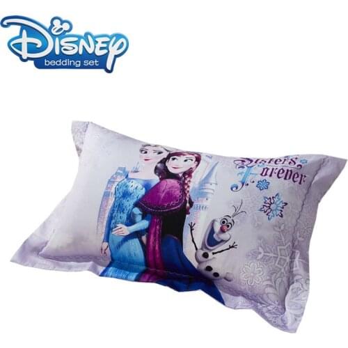 Disney Pillowcases shams 1pcs Cartoon Frozen Elsa and Anna pink Pillow Cover 100% cotton pillow case Decorative gift hot sale
