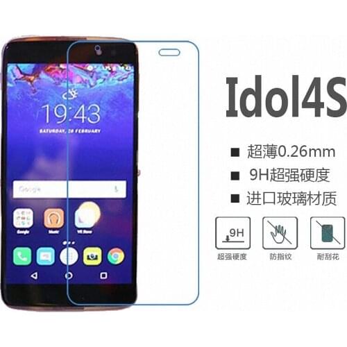 For alcatel Idol 4s 6070 6070K 6070O 6070Y 5.5-inch Tempered Glass Screen Protector Film glass Protective Film