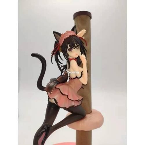 Anime Date A Live Tokisaki Kurumi 1/7 Sexy Cat Girls PVC Action Figure Model Doll Toys
