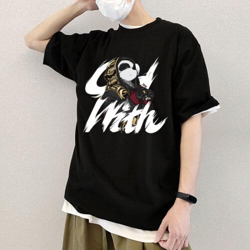 Unique Print T-shirt 10 Kinds of Personality Printed T-shirt Man Womans Fashion Cartoon Style T-shirt Cute Street t-shirt