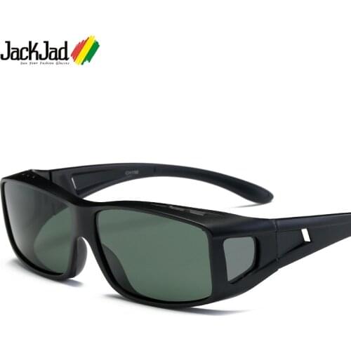 JackJad 2018 Fashion Polarized Lense Driving Fishing Sports Sunglasses Cover For Myopia Glasses Sun Glasses Goggle Oculos De Sol