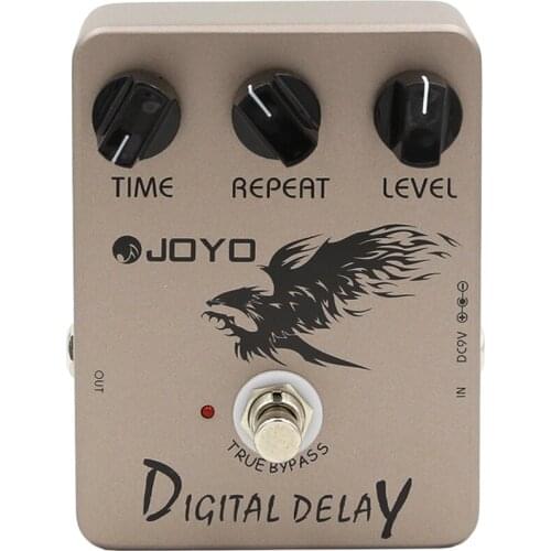 JOYO JF-08 Digital Delay Guitar Effects Pedal Delay Effects pedal stompbox 600ms delay time warm and glossy True Bypass