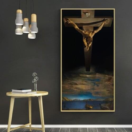 Salvador Dali The Christ Giclee Canvas Paintings Hanging Posters and Prints Wall Art Pictures for Living Room Home Decoration