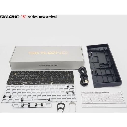 GK64X/XS Mechanical Keyboard Kit Hot Swap Dual Mode RGB Wire/Wireless Cherry MX Keyboard 60% DIY Kit