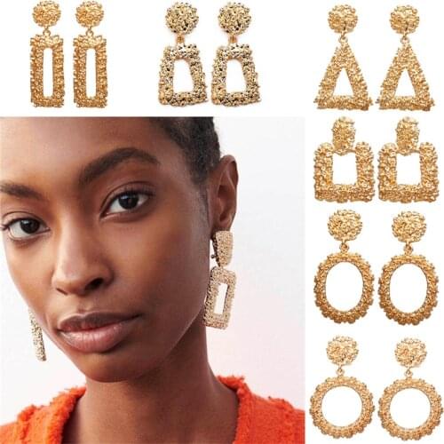 LIMARIO Statement Earrings Big Geometric Round Earrings For Women Hanging Dangle Earrings Drop Earing Modern Female Jewelry
