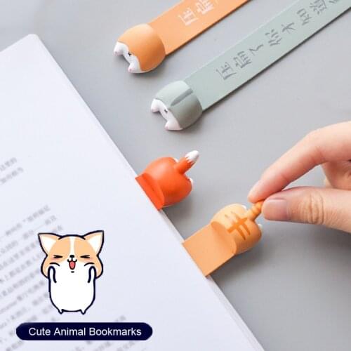 Lovely Cartoon Dog Cat Hamster Bookmarks Creative Novelty Book Reading Item Creative Gift for Kids Children Gifts Stationery