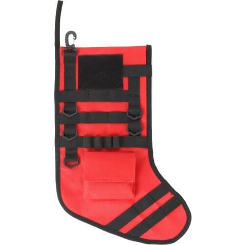 Molle Tactical Christmas Stocking Zipper Flat Pouch Tree Hanging Ornament Hot Style Dropshipping