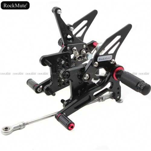 Motorcycle Rearsets For Triumph Speed Triple 1050 2005-2010 Adjustable Footrest Shift Lever Brake Pedal Foot Pegs Rear Set