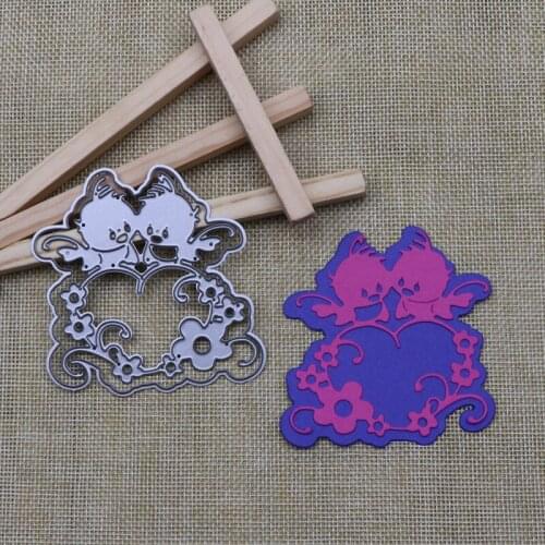 Cartoon Bird Lace Flower Metal Cutting Dies Decoration for Scrapbooking Craft Stencil DIY Album Template Decor Model
