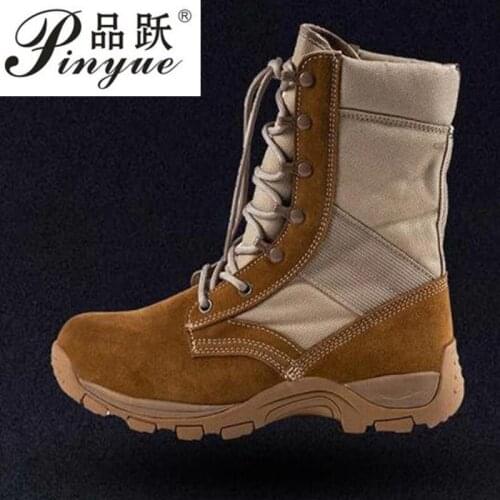 Good quality men sports camping hiking tactical military mens boots climbing shoes lightweight mountain boot