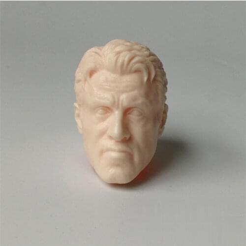 Unpainted 1/6 Scale Movie Star Character Head Sculpt Head Model For Action Figure Dolls Body Sketch Practice No.28