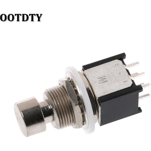 OOTDTY DPDT Momentary On(On) Foot Switch Guitar Effects Pedal Metal Stomp Box