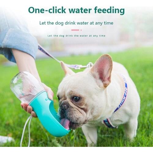 Pet accom350/500ml panying cup dog outdoor water cup outdoor portable travel kettle cat water bottle dog waterer