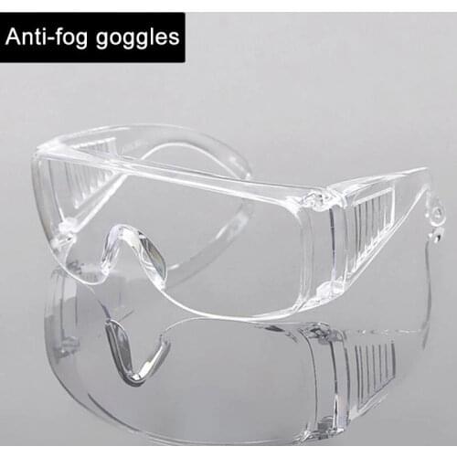 Clear Vented Safety Transparent Goggles Anti-pollution Transparent Goggles Anti Fog Glasses Protective Eye Motorcycle Equipment